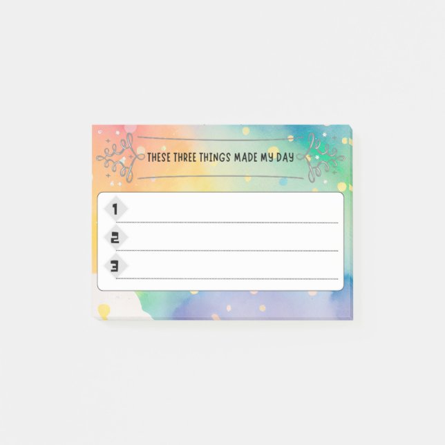 Post-it® Trois choses— (Devant)