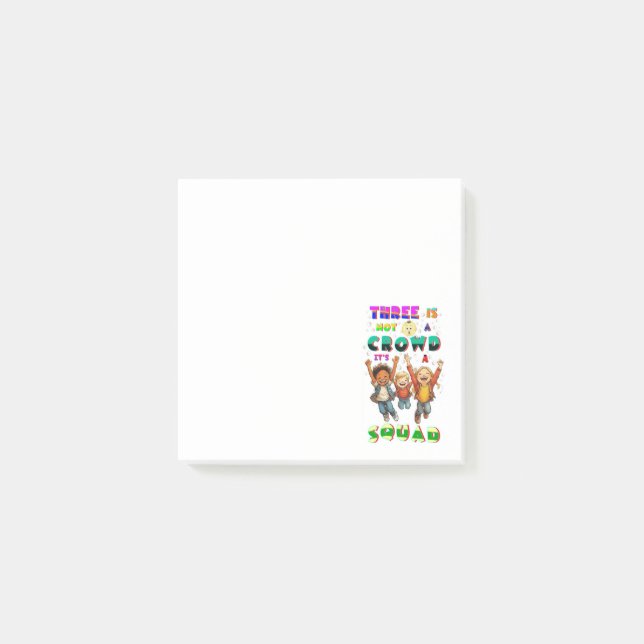 Post-it® Trois n'est pas une foule, c'est une équipe (Devant)