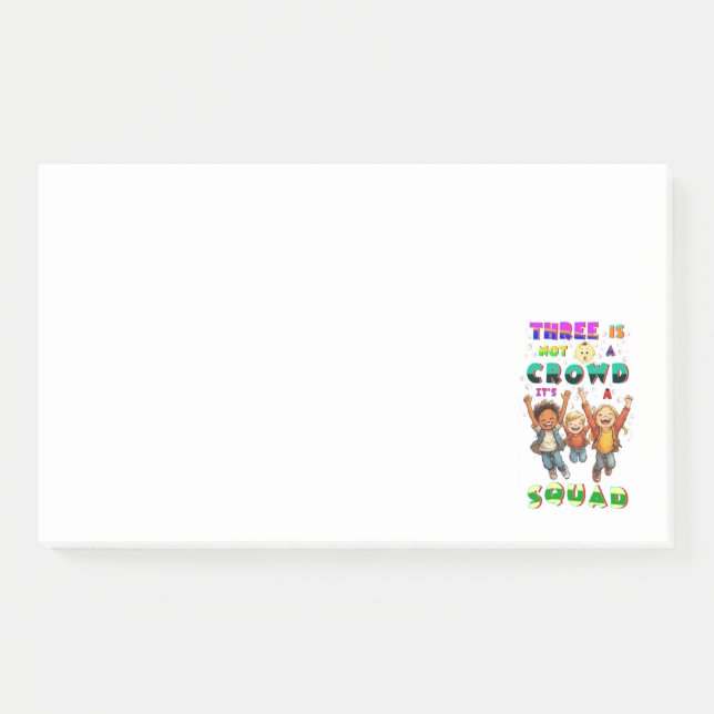 Post-it® Trois n'est pas une foule, c'est une équipe (Devant)