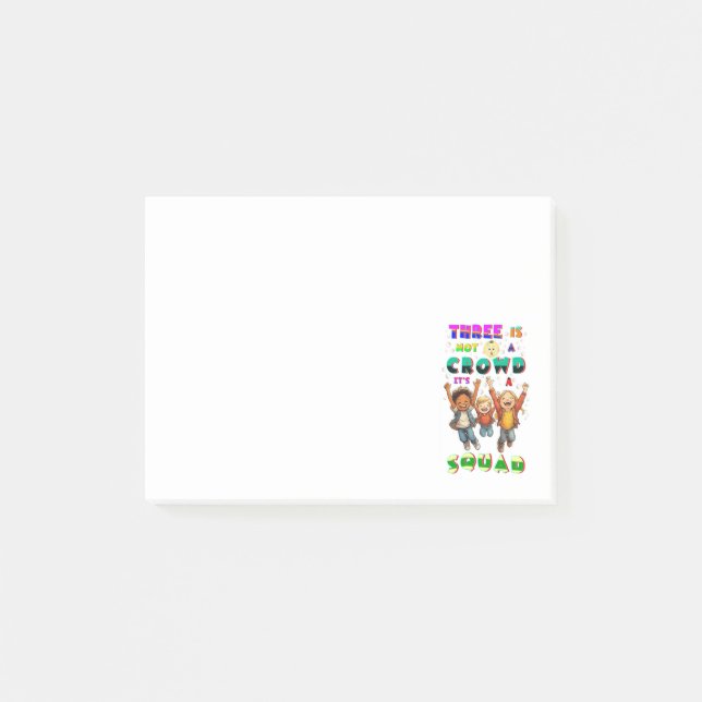 Post-it® Trois n'est pas une foule, c'est une équipe (Devant)