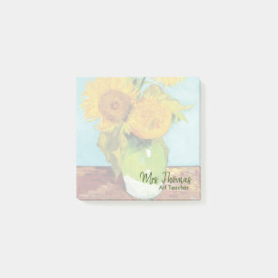 Post-it® Trois tournesols ont customisé les notes de