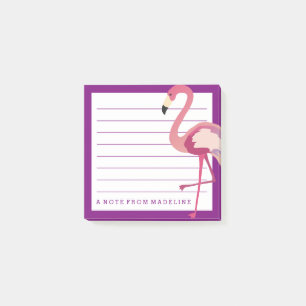 Post-it® Tropical   Flamant rose aquarelle