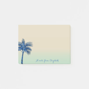 Post-it® Tropical, Parties scintillant Bleue Palm Tree