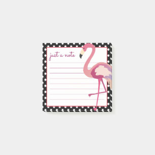 Post-it® Tropical Pois de Flamant rose aquarelle
