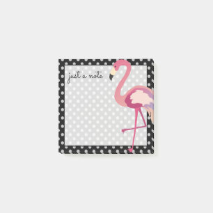 Post-it® Tropical   Pois de Flamant rose aquarelle