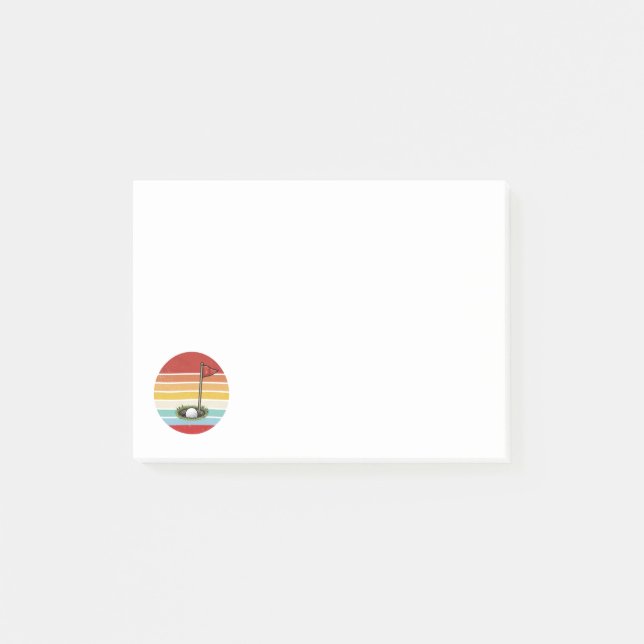 Post-it® Trou de balle de golf vintage (Devant)