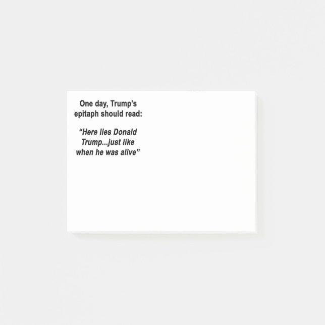 Post-it® Trump menté (Devant)