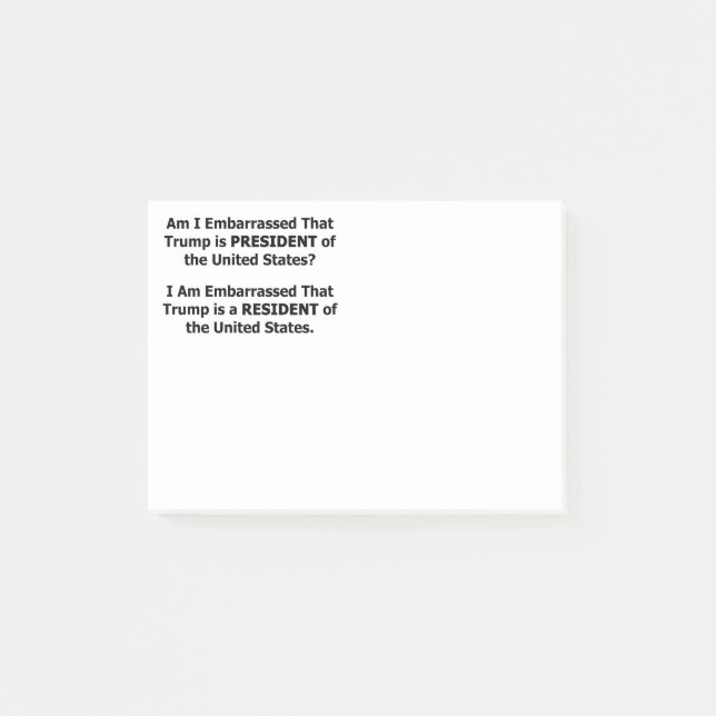 Post-it® Trump résident (Devant)