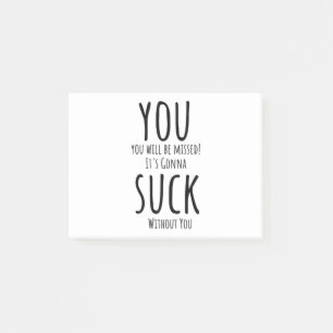 Post-it® Tu t'enfuis, tu pars