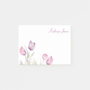 Post-it® Tulipe florale violette pâle