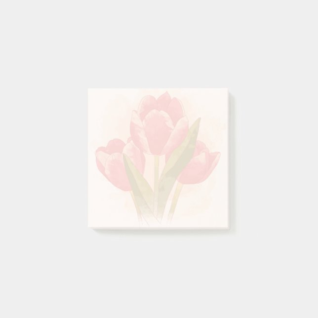 Post-it® Tulipes 3x3 d'aquarelle