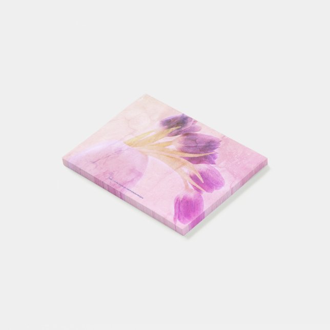 Post-it® Tulipes bleues encore vie (Incliné)