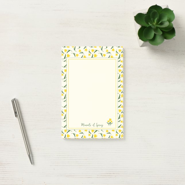 Post-it® Tulipes jaunes (Bureau)