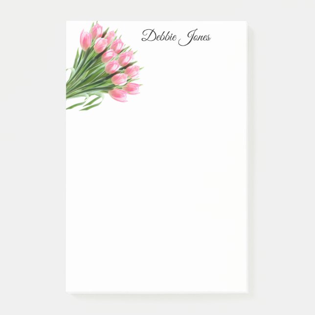 Post-it® Tulipes rose post-it-notes (Devant)