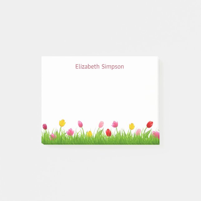 Post-it® Tulips Post-it Notes (Devant)