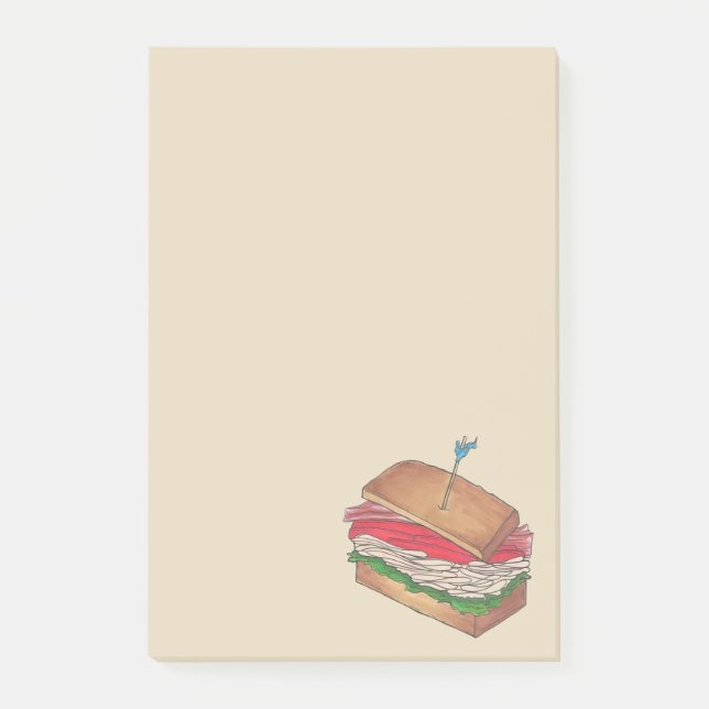 Post-it® Turquie Club Sandwich Restaurant Diner Gastronomie (Devant)