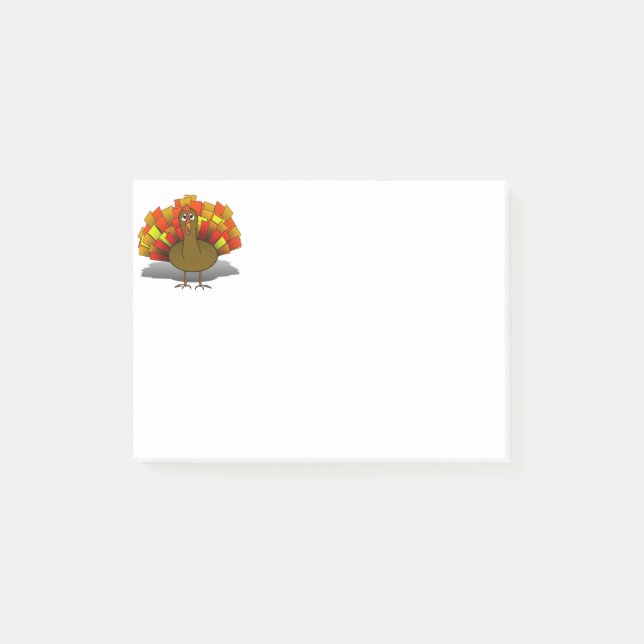 Post-it® Turquie Thanksgiving inquiet (Devant)