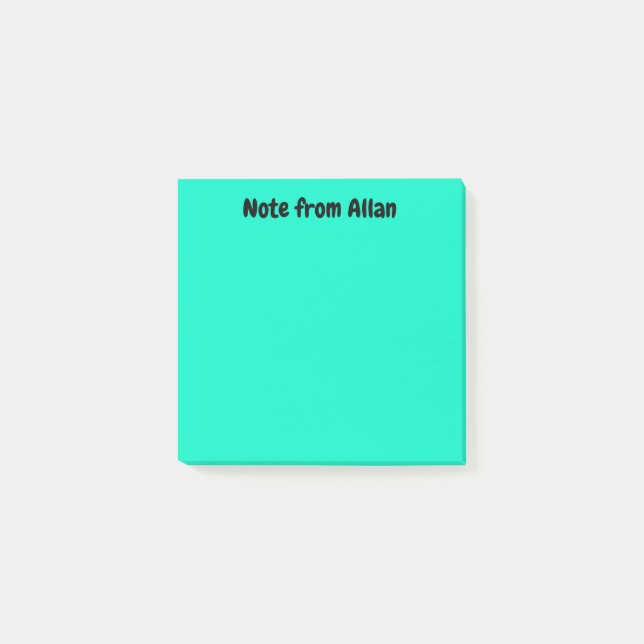 Post-it® Turquoise (Devant)