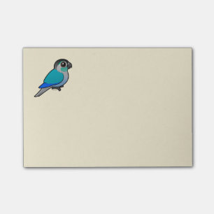 Post-it® Turquoise Conure Vert-cheeked