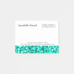 Post-it® Turquoise Élégant Moderne Simple Entreprise