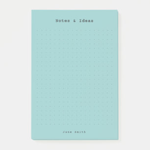 Post-it® Turquoise minimal personnalisé esthétique rétro