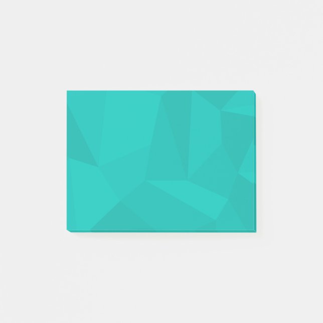 Post-it® Turquoise, moderne, cool, art géométrique tendance (Devant)