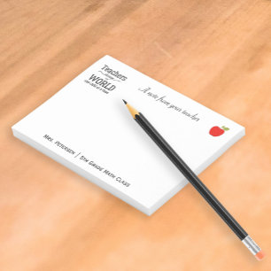 Post-it® Typographie de pomme rouge appréciation du nom du 