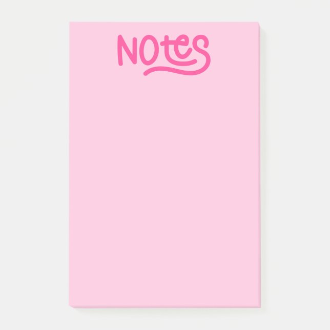 Post-it® Typographie des notes manuscrites roses (Devant)
