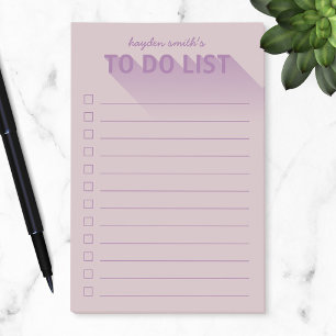 Post-it® Typographie Moderne Liste de Tâches Violet