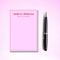 Typographie rose et rouge gras Nom Monogramme
