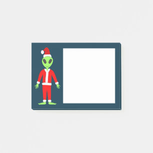 Post-it® UFO Ho Ho Père alien de Noël