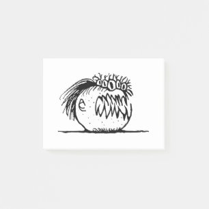 Post-it® Ugly fantasy monstre drawing