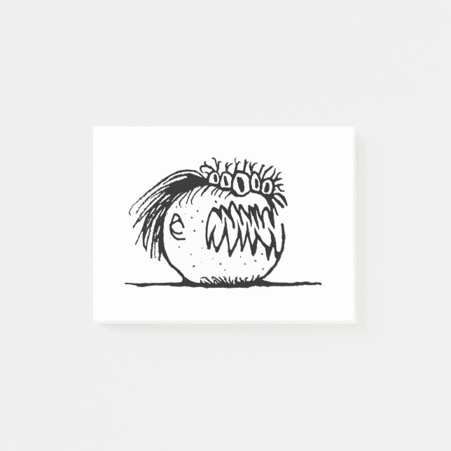 Post-it® Ugly fantasy monstre drawing (Devant)