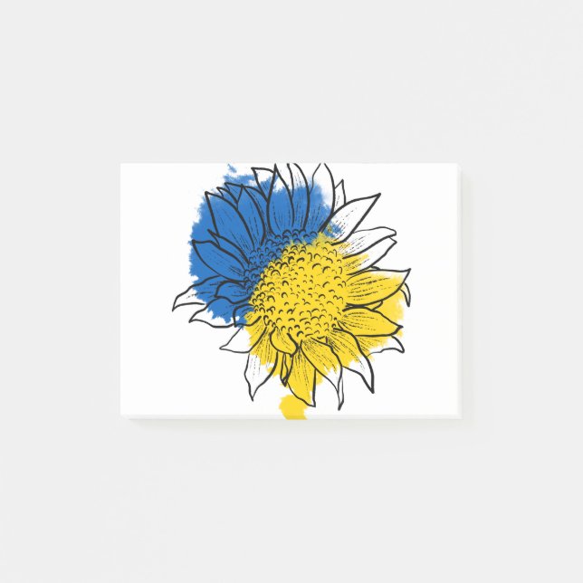 Post-it® Ukraine Soutien au tournesol (Devant)
