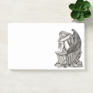 Post-it® Un ange endormi sur la pierre