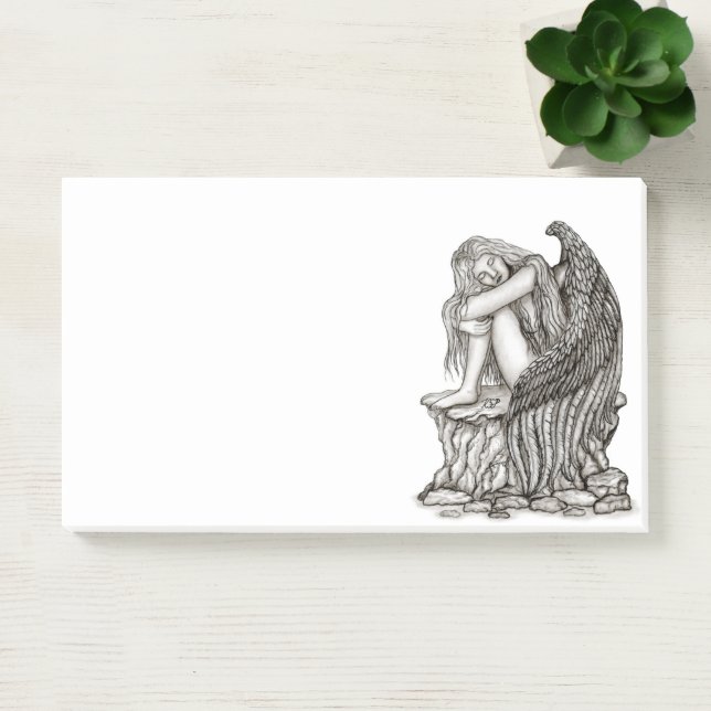 Post-it® Un ange endormi sur la pierre (Bureau)