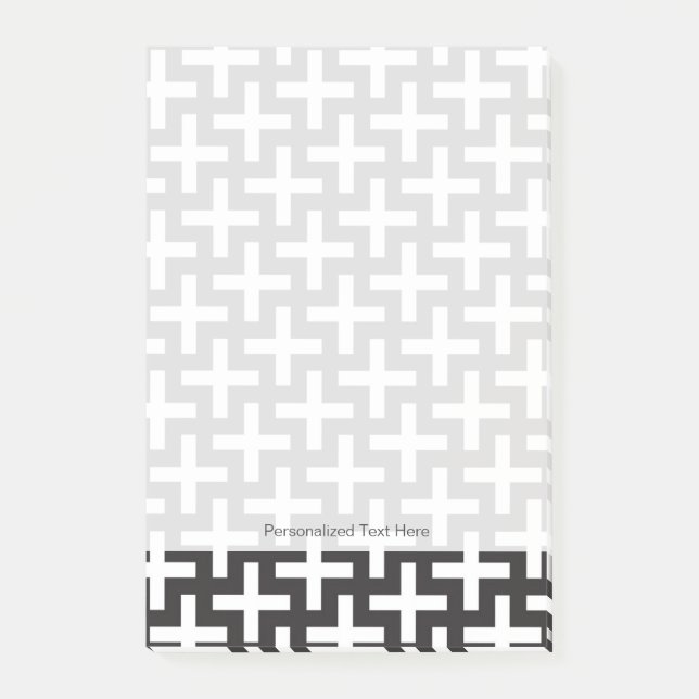 Post-it® Un b&w modèle fait avec "plus" le signe (Devant)