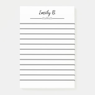 Post-it® Un Billet Blanc Personnalisé Avec Des Lignes