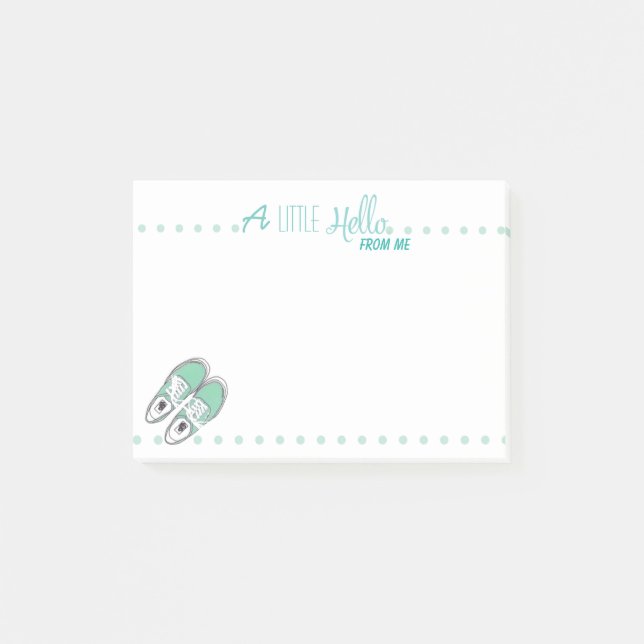 Post-it® Un bonjour peu décontracté de moi notes collantes (Devant)