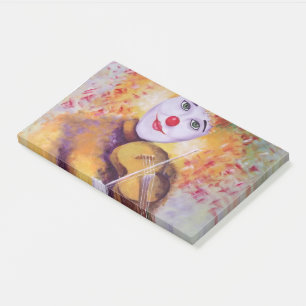 Post-it® Un clown doux jouant du violon