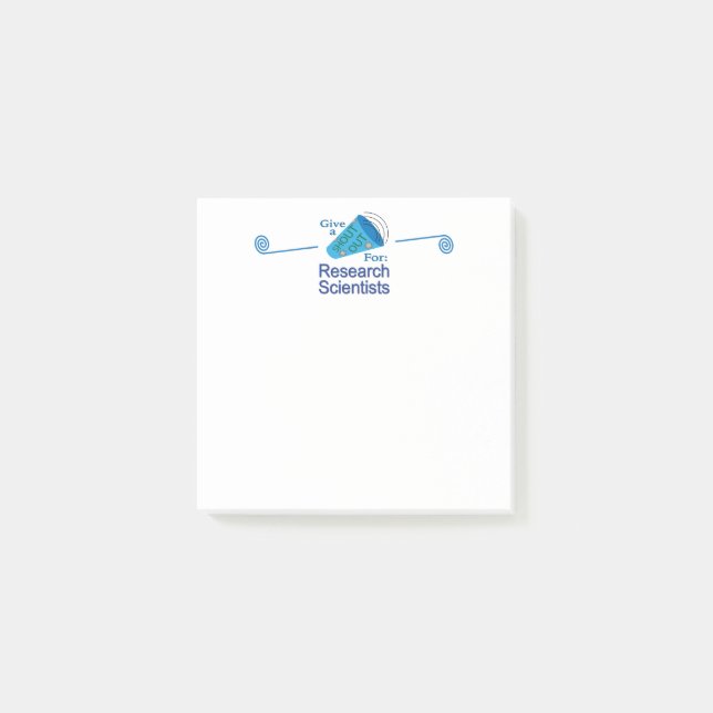 Post-it® Un cri pour les chercheurs scientifiques (Devant)