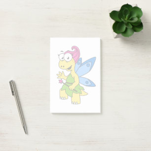 Post-it® Un Dessin Fairysaur Dinosaur.
