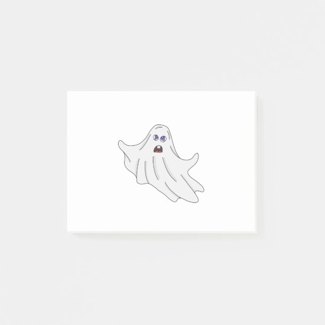Post-it® Un Fluffy Ghost Flying (Devant)