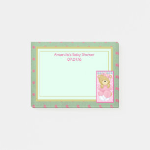 Post-it® Un joli Baby shower d'ours rose