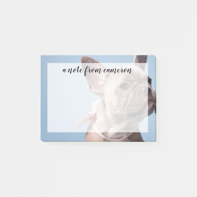 Post-it® Un joli chien de taureau français (Devant)