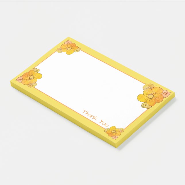 Post-it® Un Merci Jaune Douce Poster (Incliné)