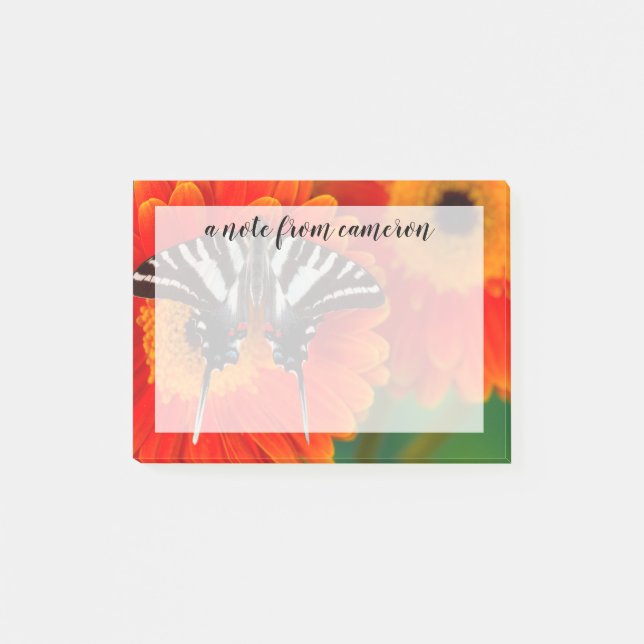 Post-it® Un papillon Zebra Swallowtail (Devant)