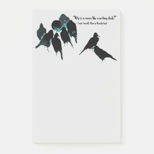 Post-it® Un troupeau d'oiseaux noirs Les Ravens