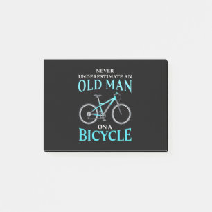 Post-it® Un Vieux Homme À Vélo