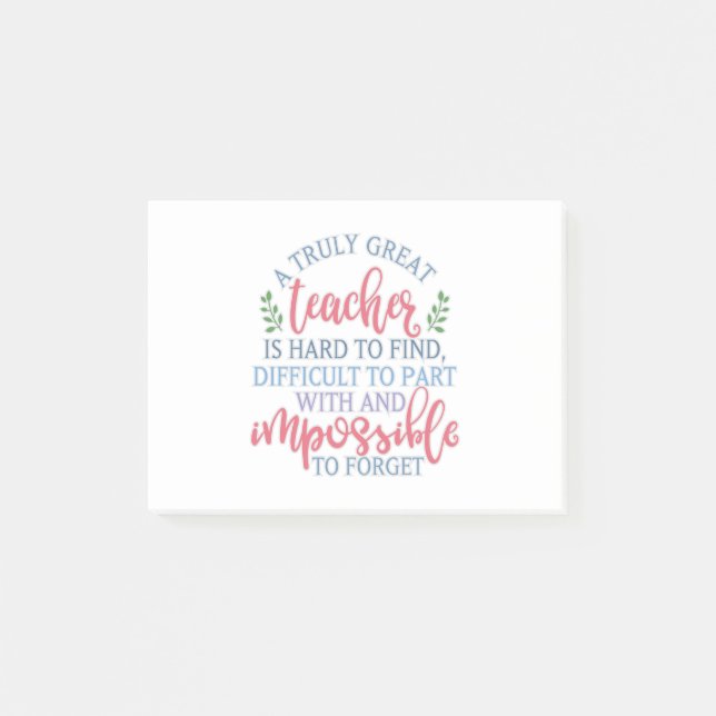 Post-it® Un vrai grand professeur amusant à dire (Devant)